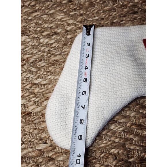 Target Wondershop Monogram Letter “B” 19" White Christmas Knit Stocking-NWOT - Picture 7 of 8